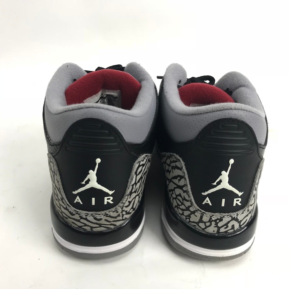 AIR JORDAN III 3 RETRO GS SIZE US 6Y BLACK CEMENT - Picture 6 of 8